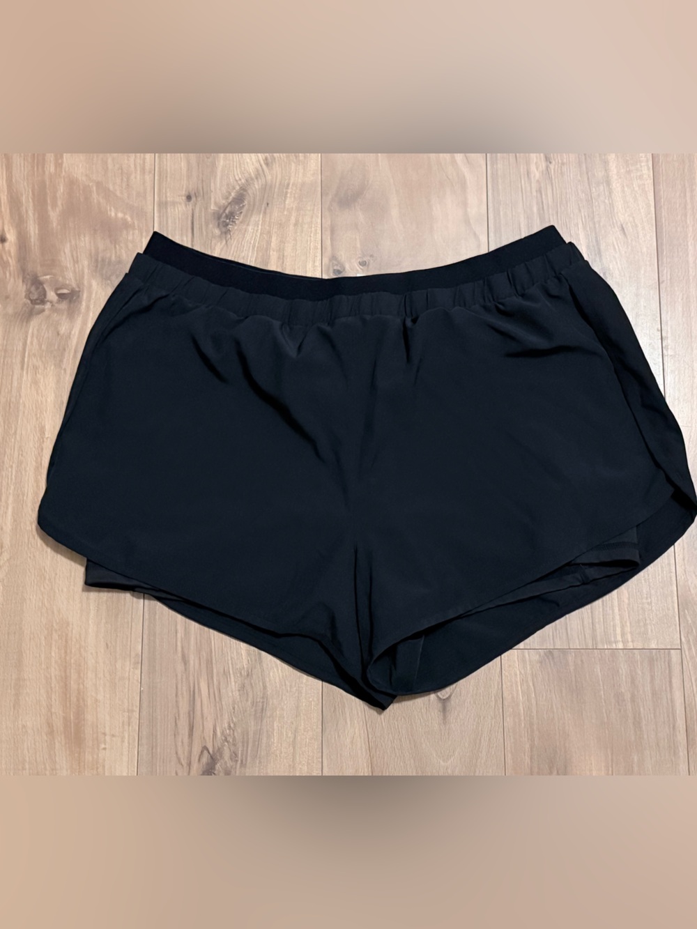 90 degree by  reflex Women’s Black Elastic-Waist Shorts 0169